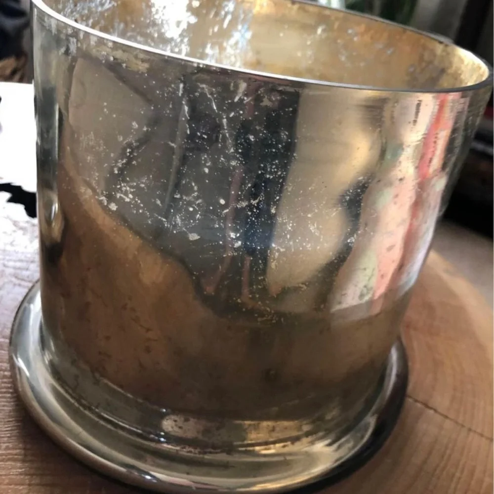 Crate & Barrel Red Cloche Candle